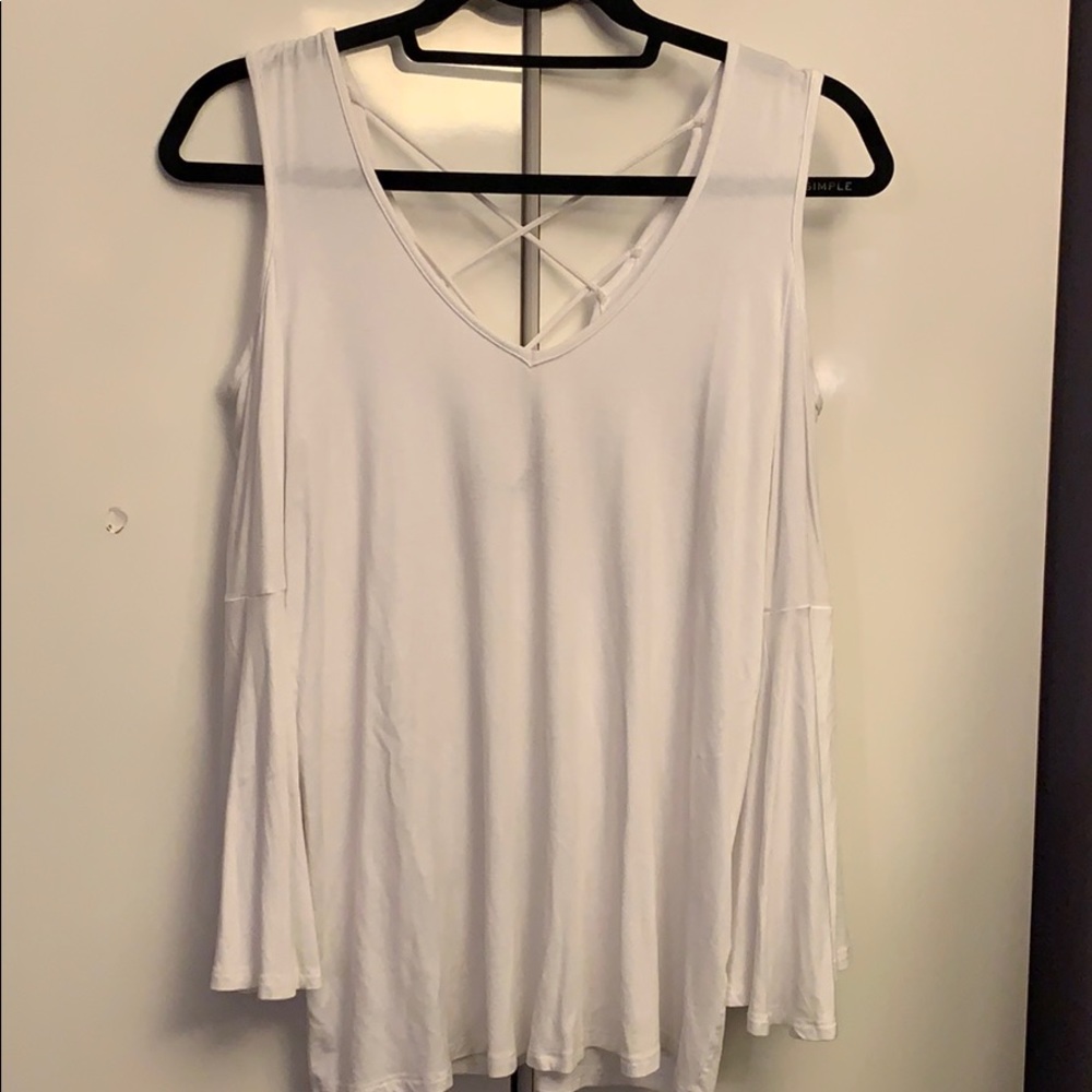 Cold shoulder tunic